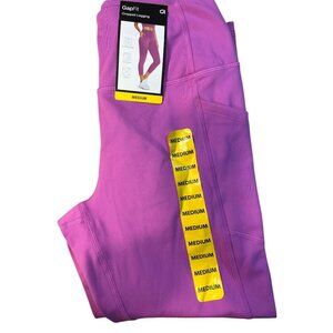Gapfit Cropped Leggings Medium Purple High-Rise Moisture-Wicking Stretch Activew